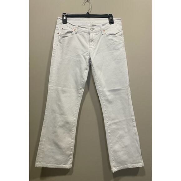 SEVEN FOR ALL MANKIND KIMMIE BOOTCUT WHITE JEANS WOMENS SIZE 30 - Picture 1 of 11